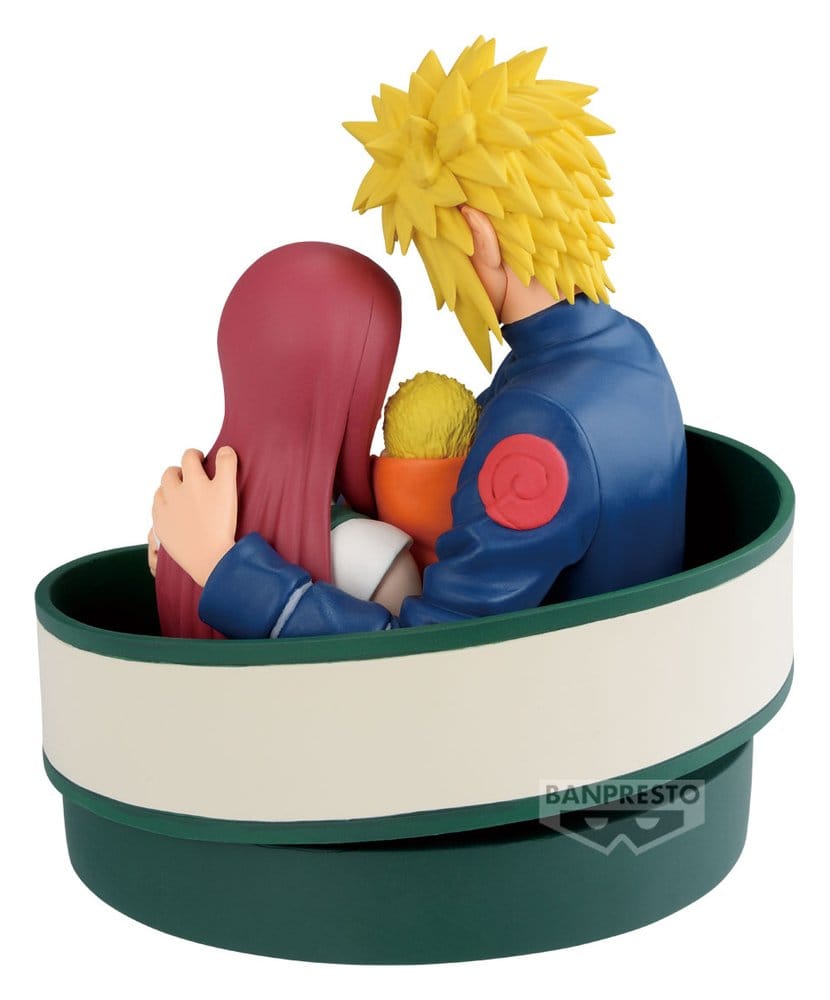 Banpresto Naruto 72 Series PVC Statue Minato & Naruto & Kushina 13 cm | Makochan