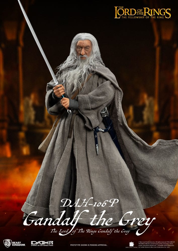 Beast Kingdom Toys Lord of the Rings Dynamic 8ction Heroes Action Figure 1/9 Gandalf the Grey 21 cm | Makochan