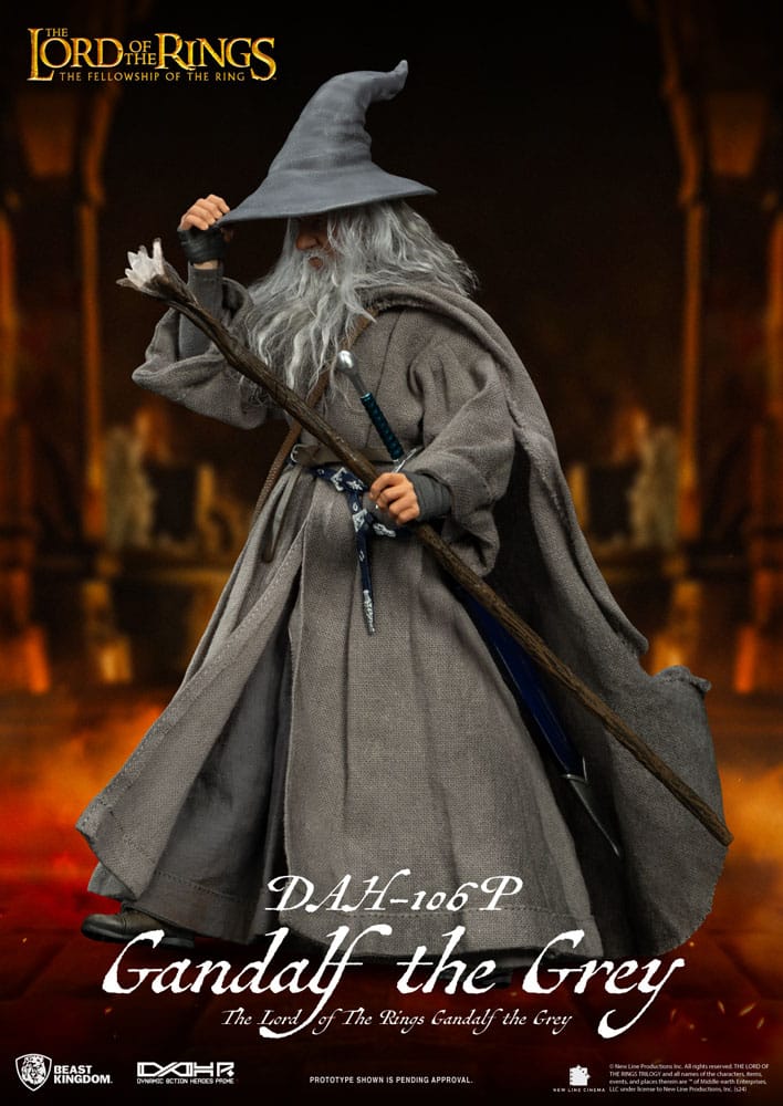 Beast Kingdom Toys Lord of the Rings Dynamic 8ction Heroes Action Figure 1/9 Gandalf the Grey 21 cm | Makochan