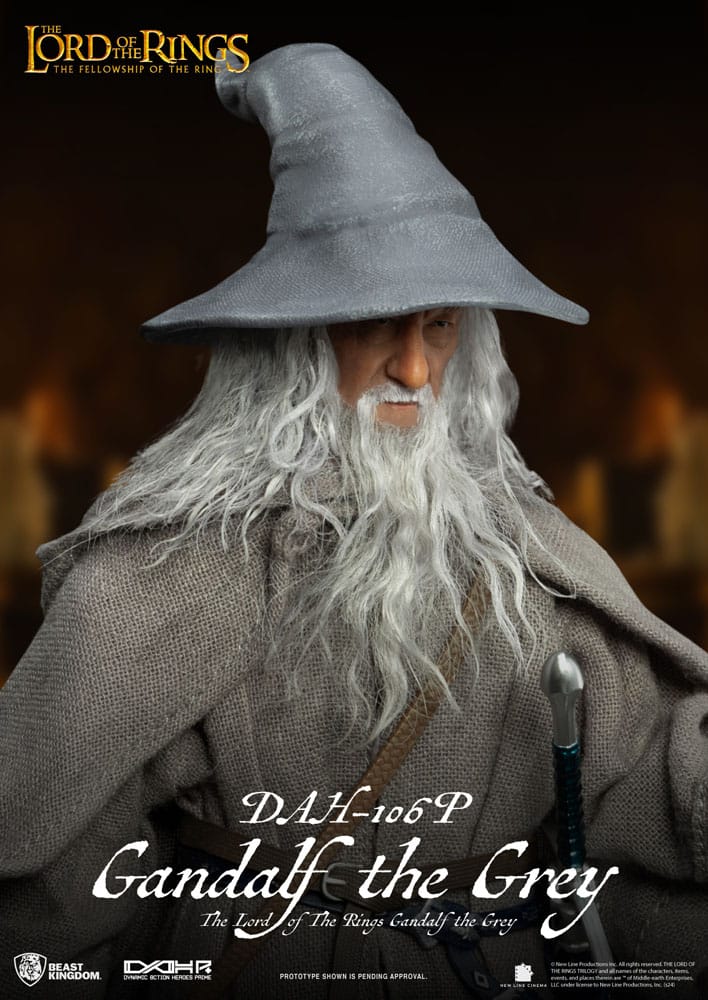 Beast Kingdom Toys Lord of the Rings Dynamic 8ction Heroes Action Figure 1/9 Gandalf the Grey 21 cm | Makochan