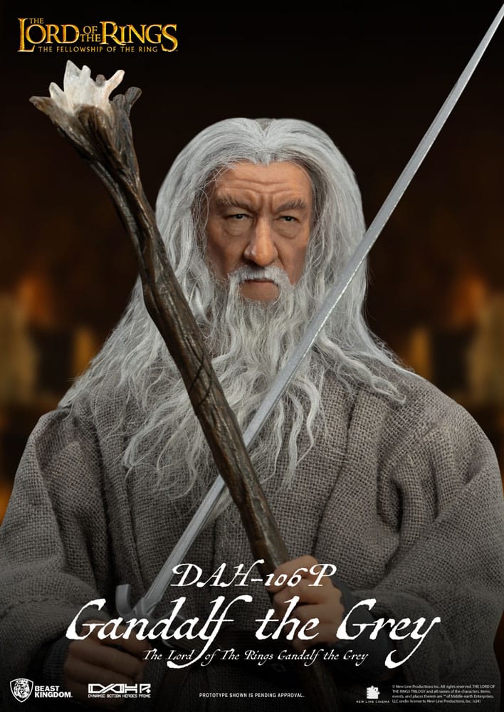 Beast Kingdom Toys Lord of the Rings Dynamic 8ction Heroes Action Figure 1/9 Gandalf the Grey 21 cm | Makochan