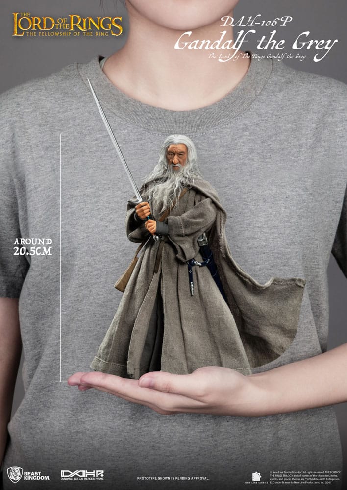 Beast Kingdom Toys Lord of the Rings Dynamic 8ction Heroes Action Figure 1/9 Gandalf the Grey 21 cm | Makochan