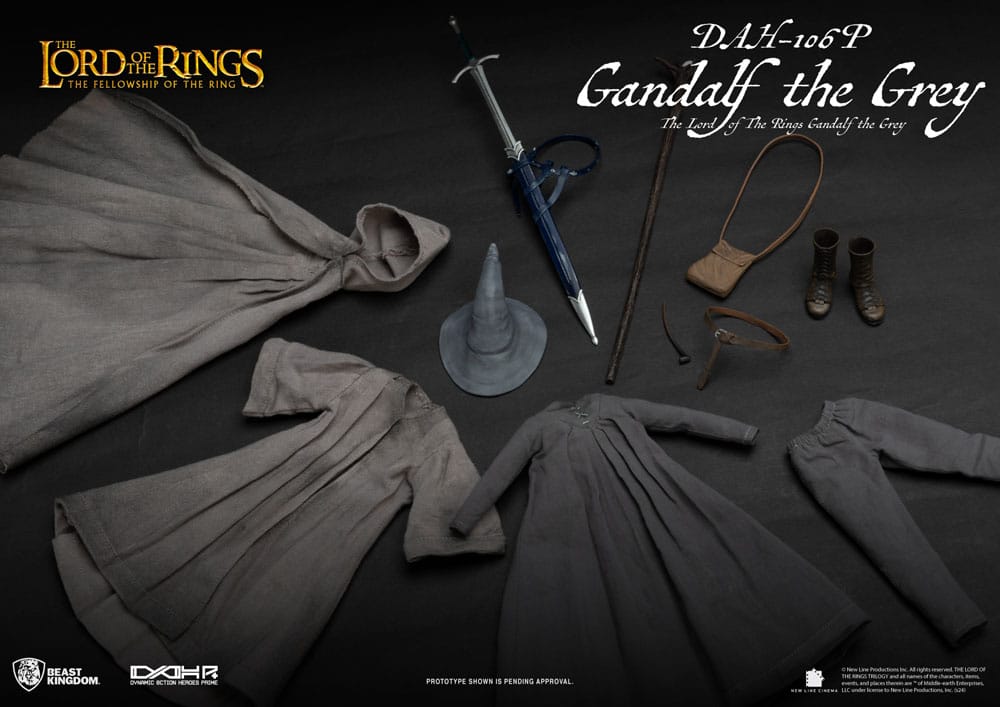 Beast Kingdom Toys Lord of the Rings Dynamic 8ction Heroes Action Figure 1/9 Gandalf the Grey 21 cm | Makochan