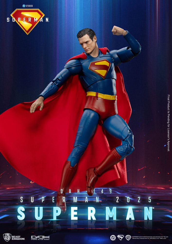 Beast Kingdom Toys Superman (2025) Action Figure Superman & Krypto 21 cm | Makochan