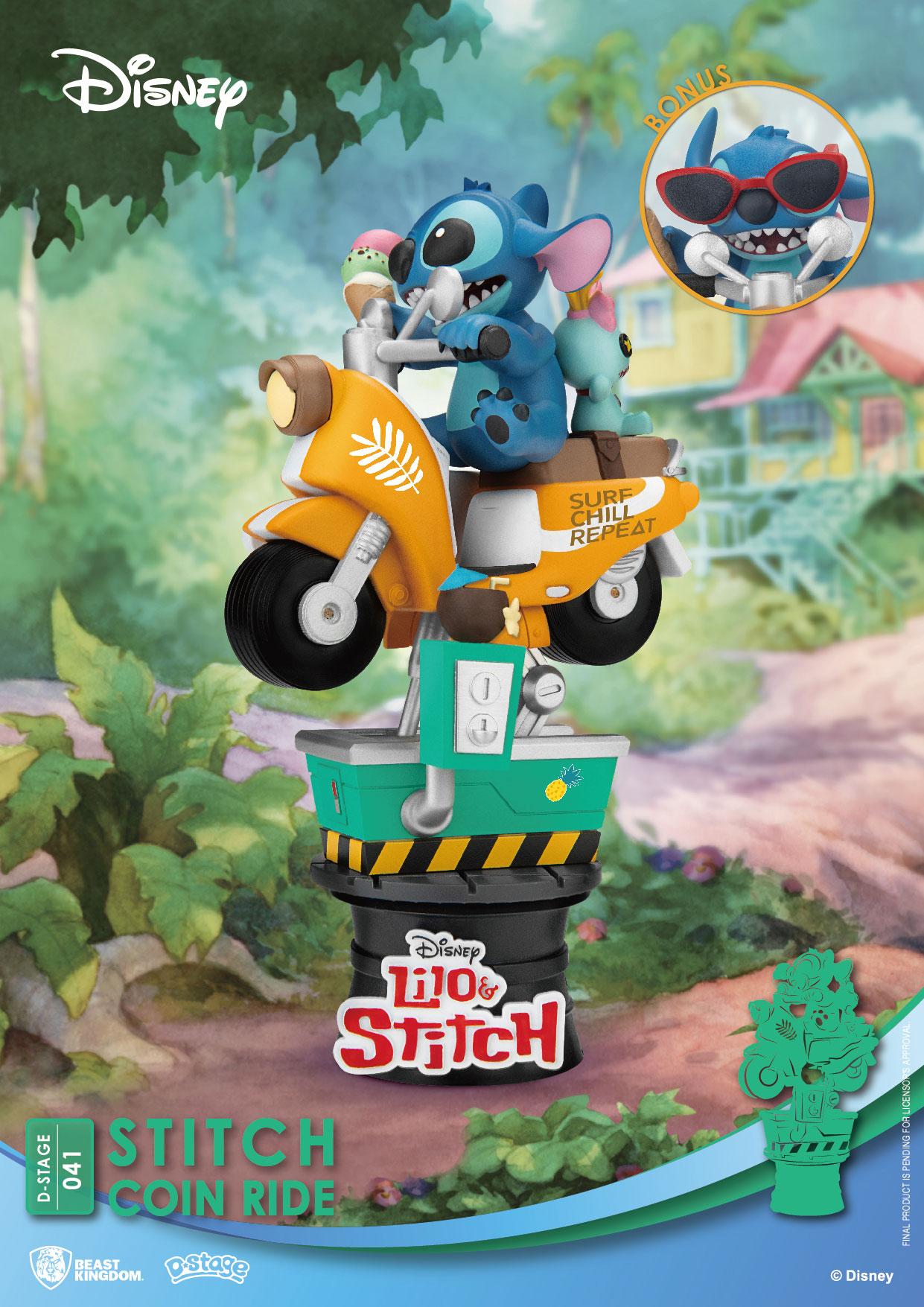 Beast Kingdom Toys Disney D-Stage PVC Diorama Stitch Coin Ride 16 cm | Makochan