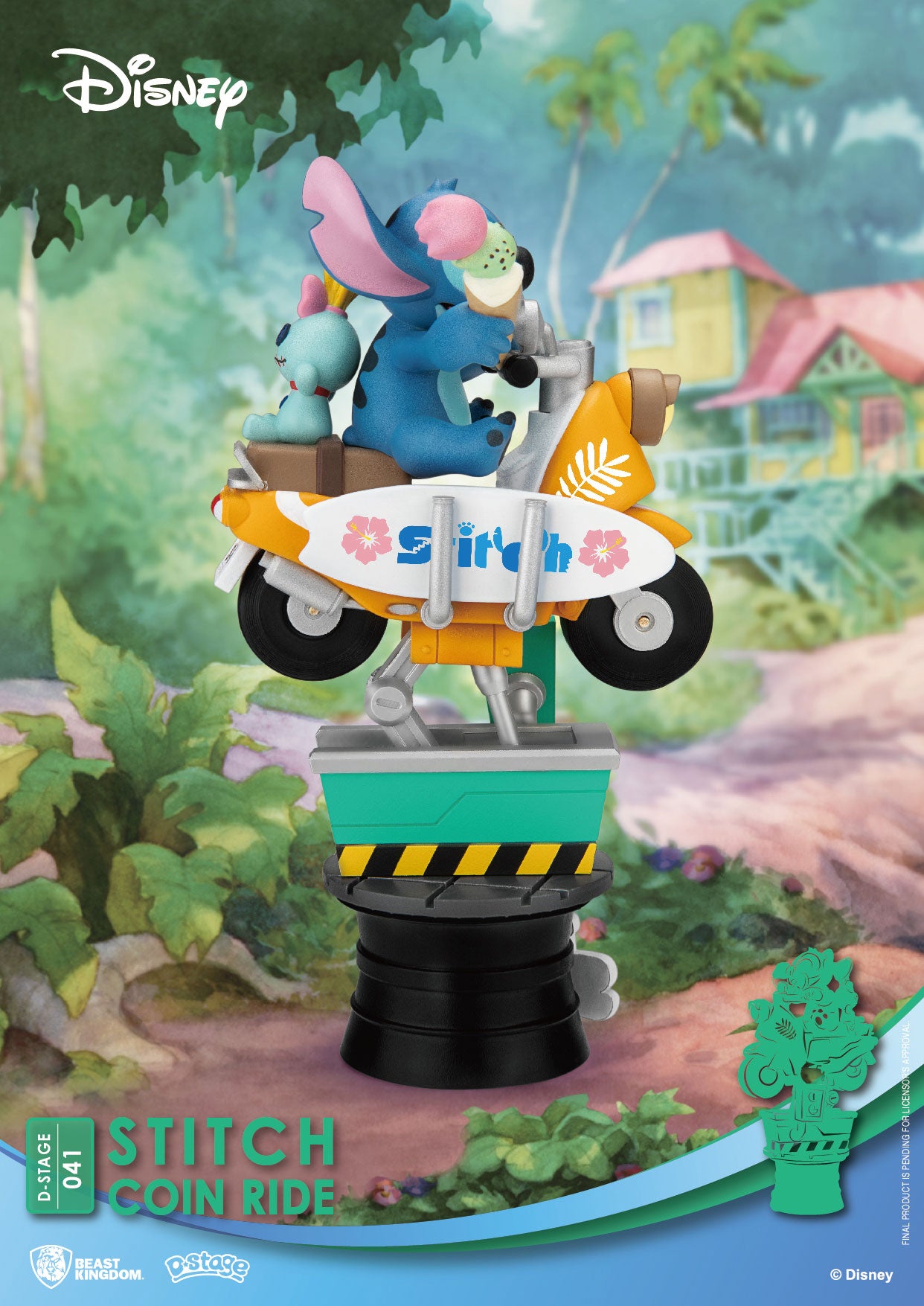 Beast Kingdom Toys Disney D-Stage PVC Diorama Stitch Coin Ride 16 cm | Makochan