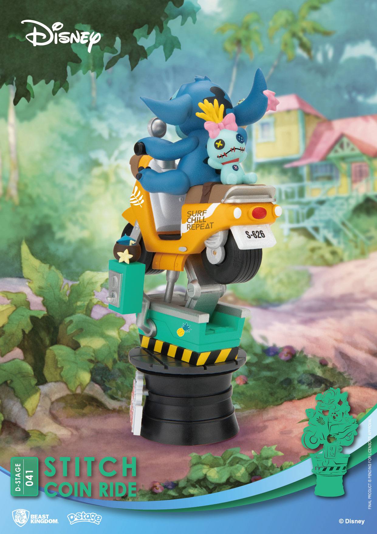 Beast Kingdom Toys Disney D-Stage PVC Diorama Stitch Coin Ride 16 cm | Makochan