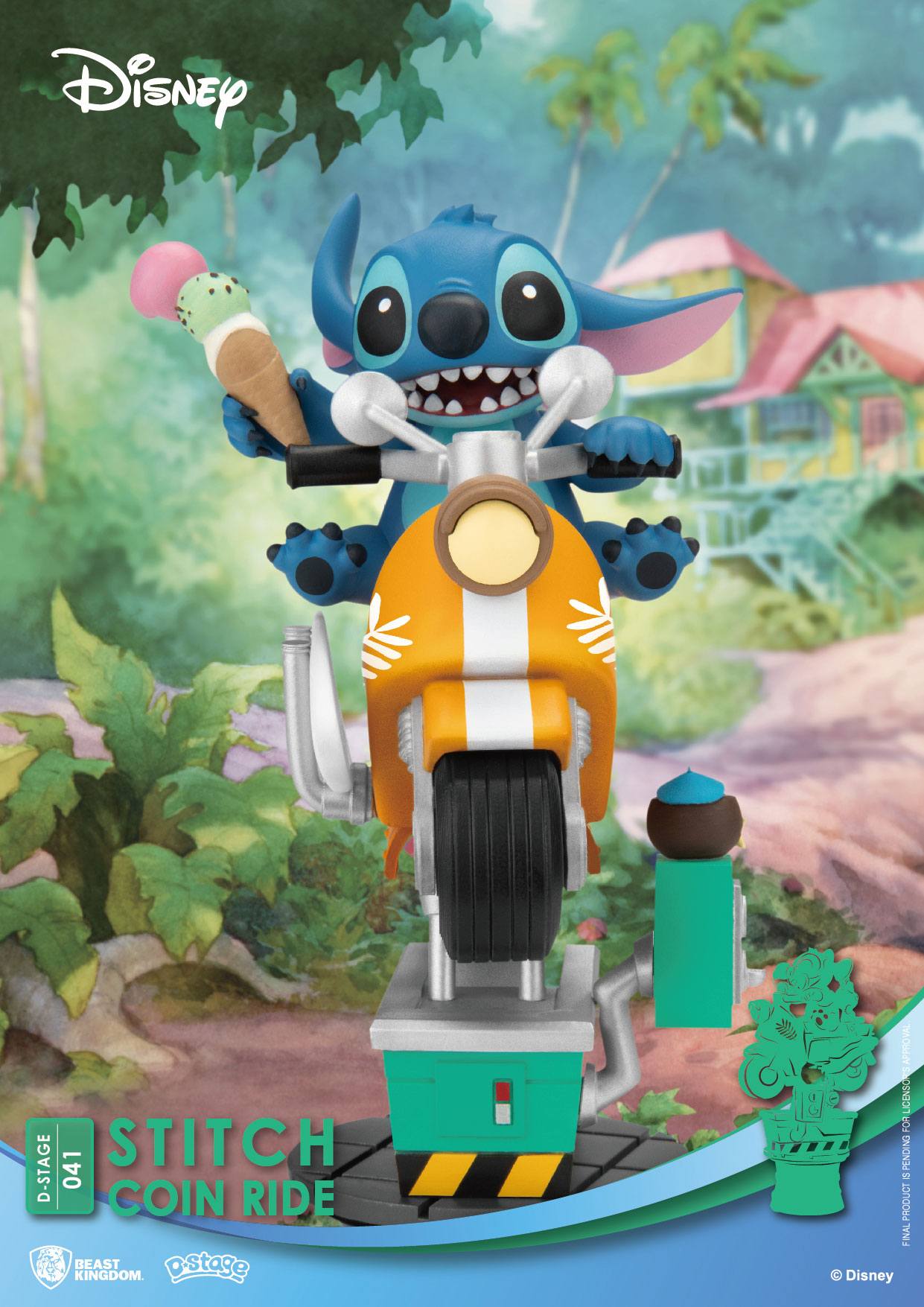 Beast Kingdom Toys Disney D-Stage PVC Diorama Stitch Coin Ride 16 cm | Makochan