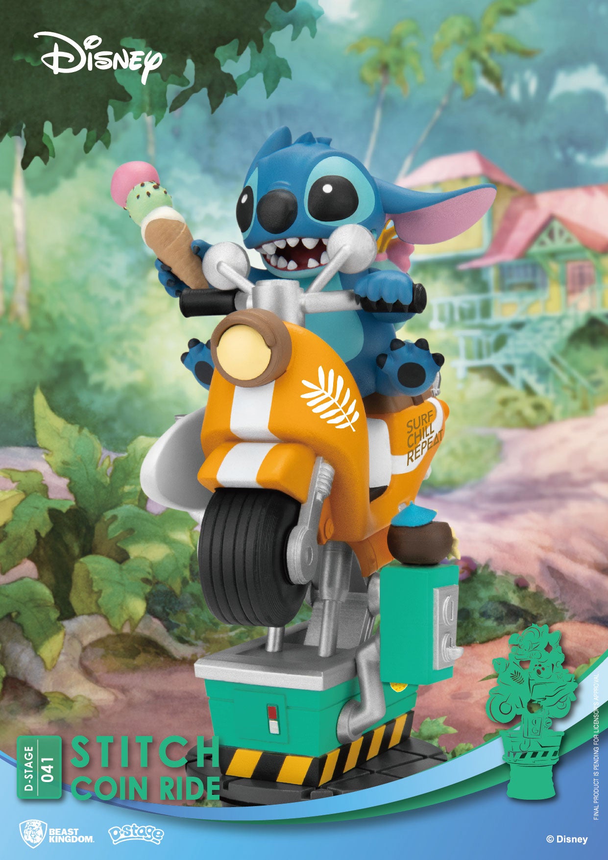 Beast Kingdom Toys Disney D-Stage PVC Diorama Stitch Coin Ride 16 cm | Makochan