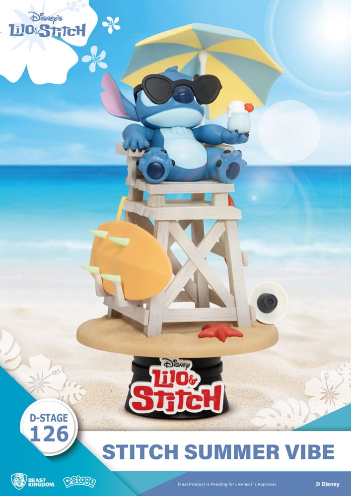 Beast Kingdom Toys Disney D-Stage PVC Diorama Stitch Summer Vibe 16 cm | Makochan