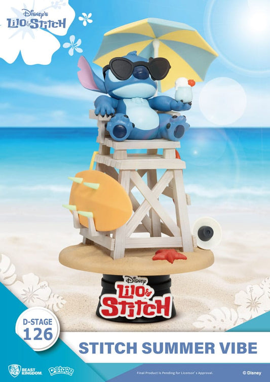 Beast Kingdom Toys Disney D-Stage PVC Diorama Stitch Summer Vibe 16 cm | Makochan
