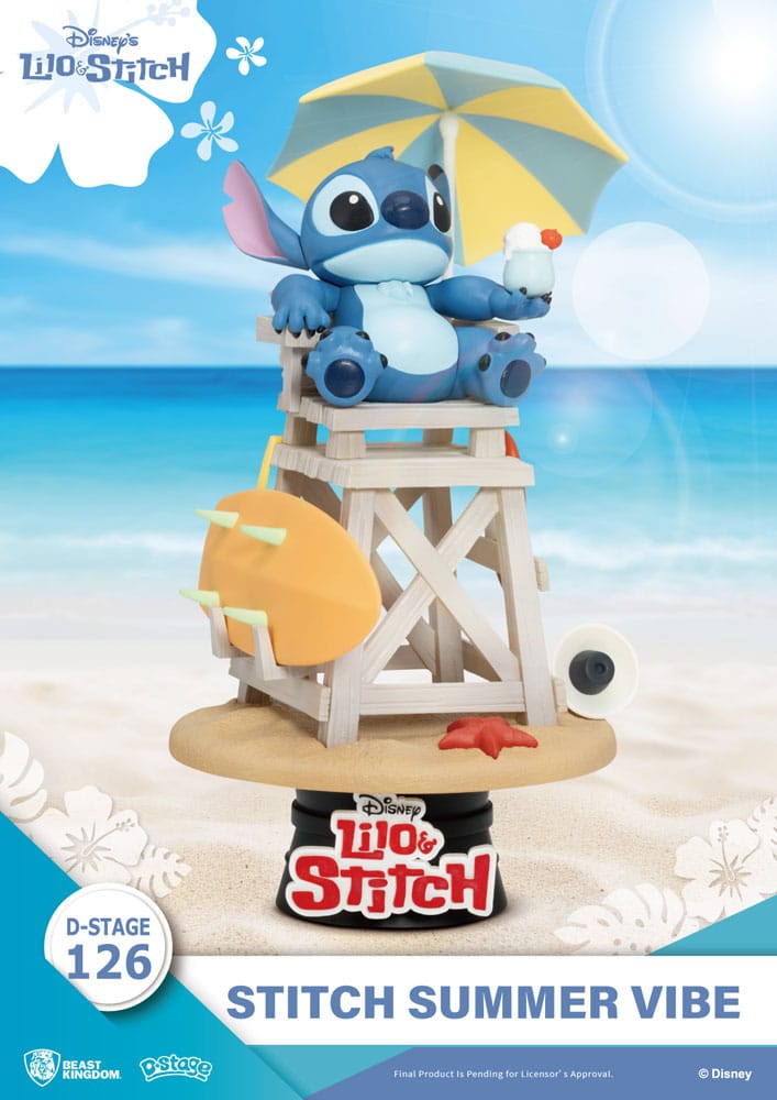 Beast Kingdom Toys Disney D-Stage PVC Diorama Stitch Summer Vibe 16 cm | Makochan