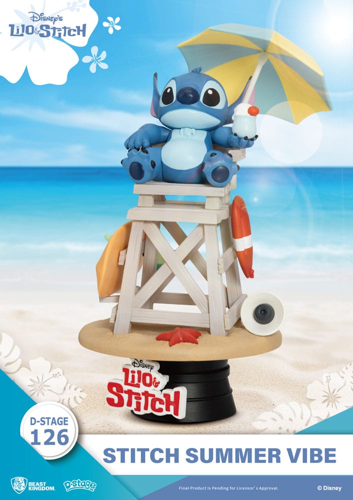 Beast Kingdom Toys Disney D-Stage PVC Diorama Stitch Summer Vibe 16 cm | Makochan
