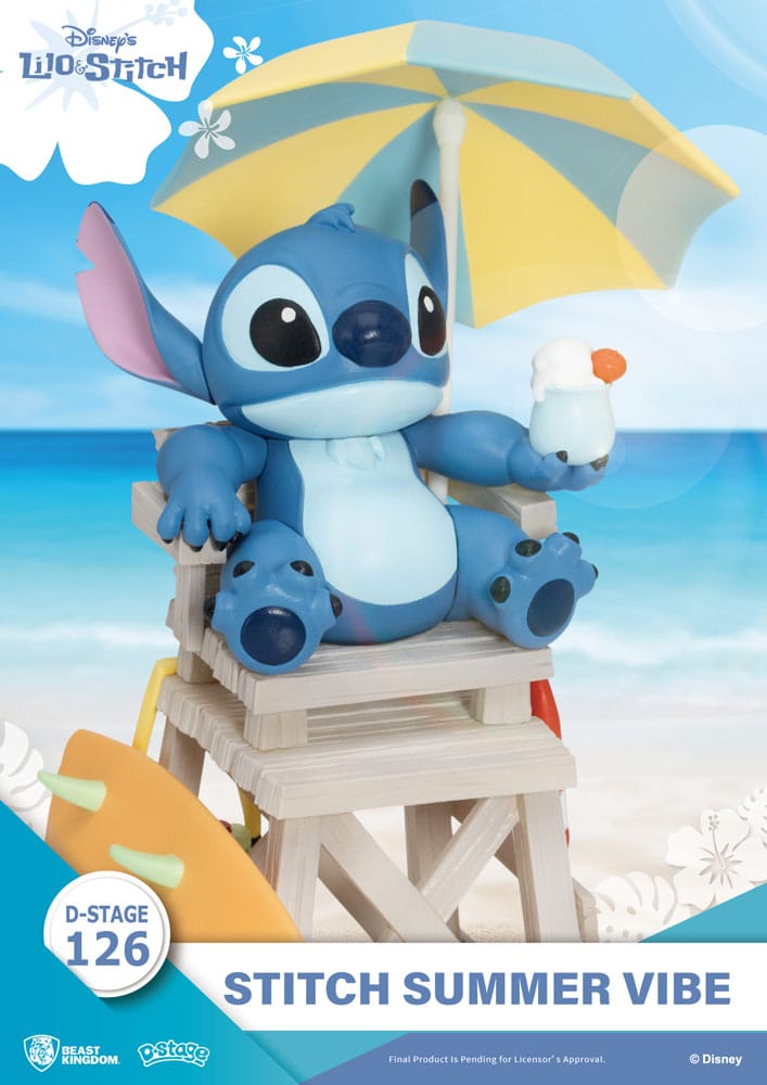 Beast Kingdom Toys Disney D-Stage PVC Diorama Stitch Summer Vibe 16 cm | Makochan