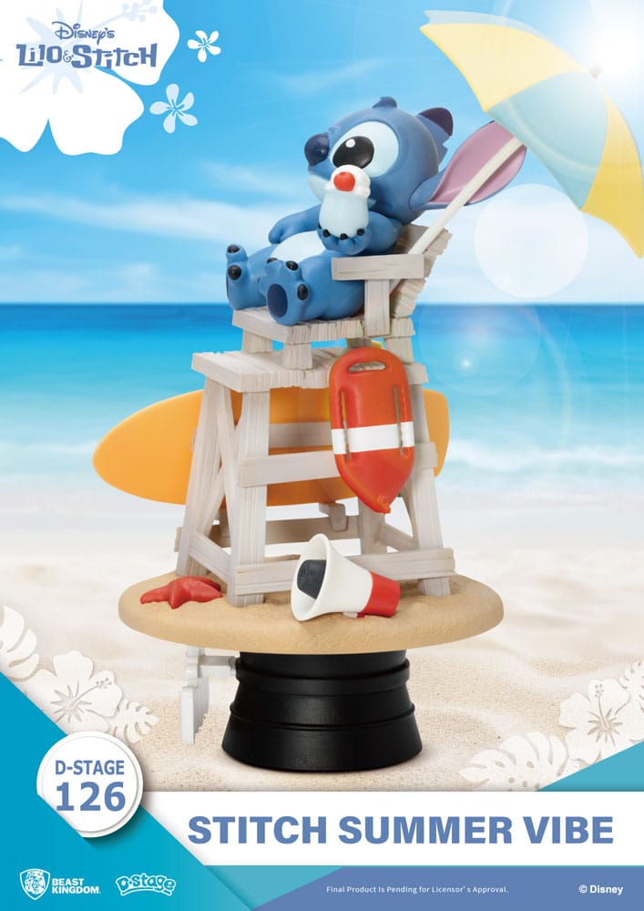 Beast Kingdom Toys Disney D-Stage PVC Diorama Stitch Summer Vibe 16 cm | Makochan