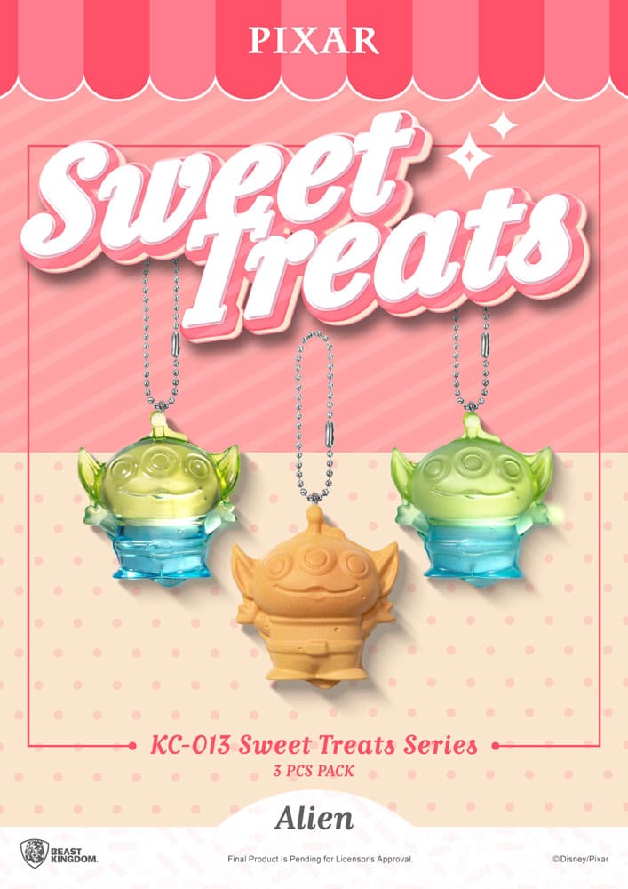 Beast Kingdom Toys Pixar Sweet Treats Series Keychains 3-Pack 4 cm | Makochan