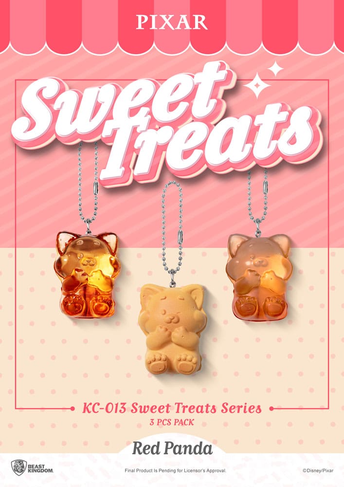 Beast Kingdom Toys Pixar Sweet Treats Series Keychains 3-Pack 4 cm | Makochan