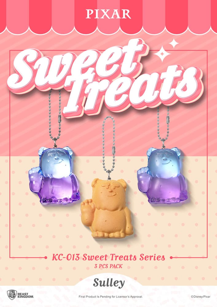 Beast Kingdom Toys Pixar Sweet Treats Series Keychains 3-Pack 4 cm | Makochan
