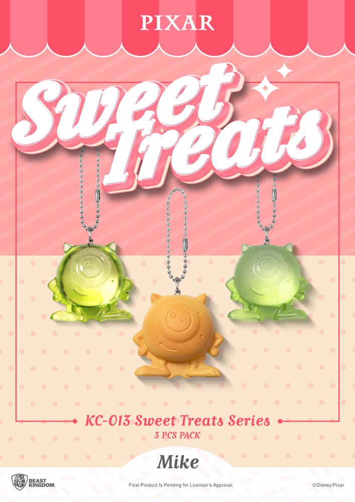 Beast Kingdom Toys Pixar Sweet Treats Series Keychains 3-Pack 4 cm | Makochan