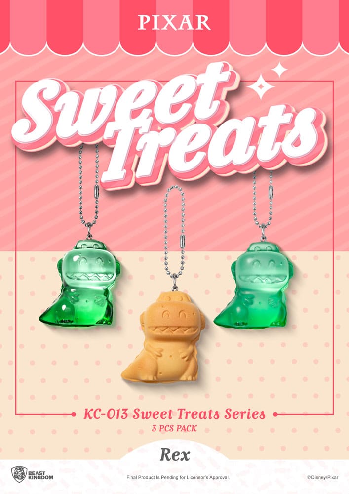 Beast Kingdom Toys Pixar Sweet Treats Series Keychains 3-Pack 4 cm | Makochan