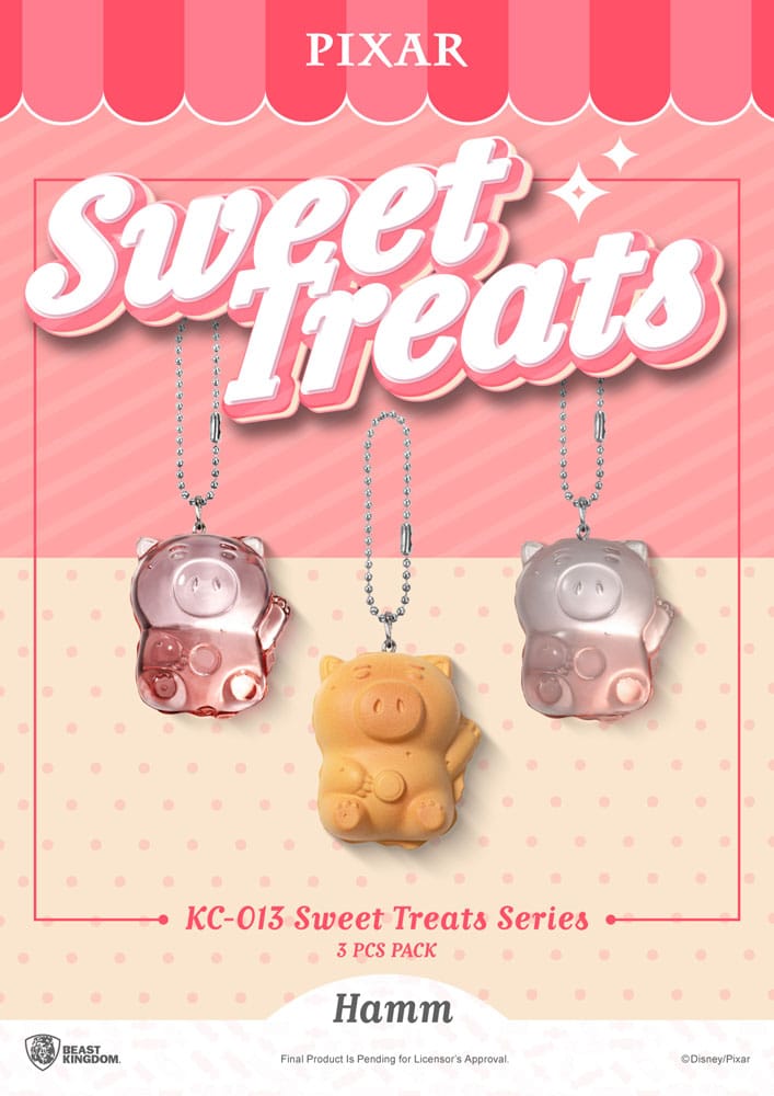 Beast Kingdom Toys Pixar Sweet Treats Series Keychains 3-Pack 4 cm | Makochan
