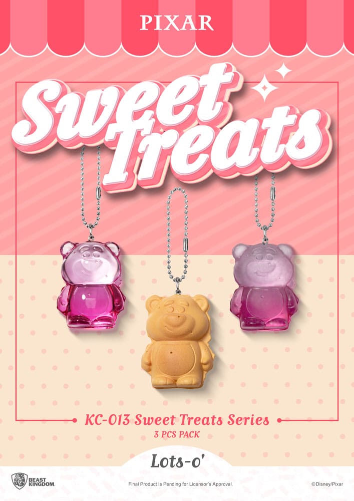 Beast Kingdom Toys Pixar Sweet Treats Series Keychains 3-Pack 4 cm | Makochan