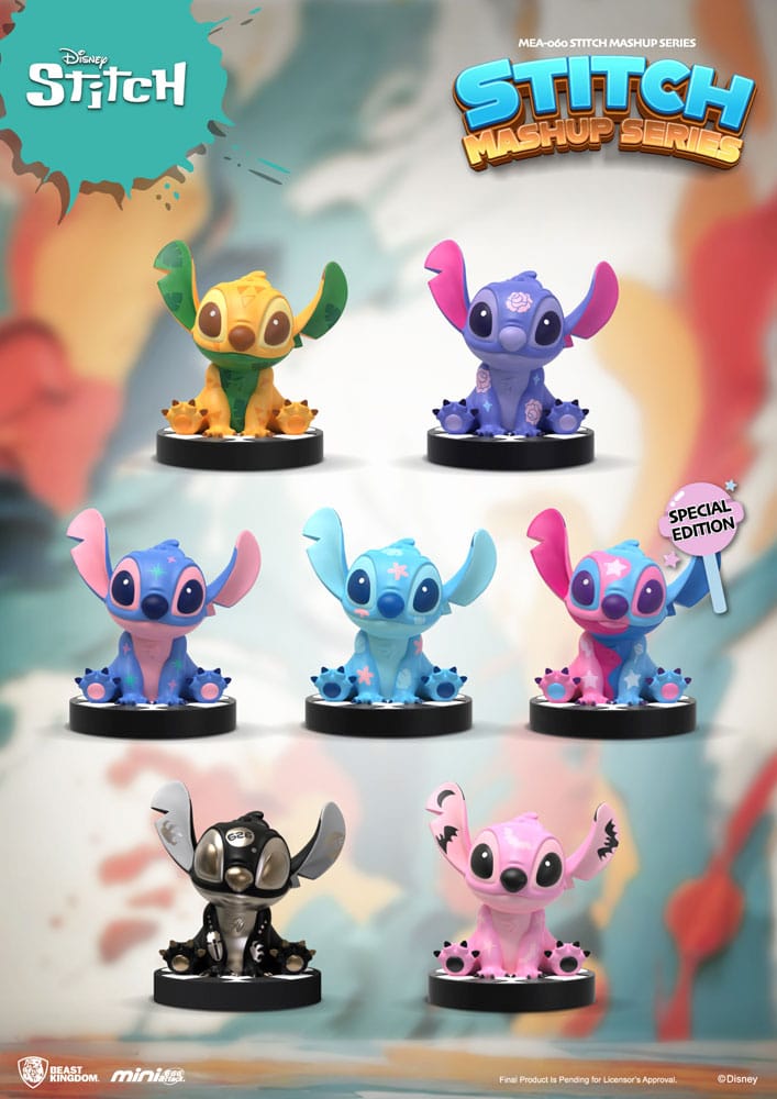 Beast Kingdom Toys Lilo & Stitch Mini Egg Attack Blind Box Figures 10 cm Stitch Mashup Series Assortment (6) | Makochan