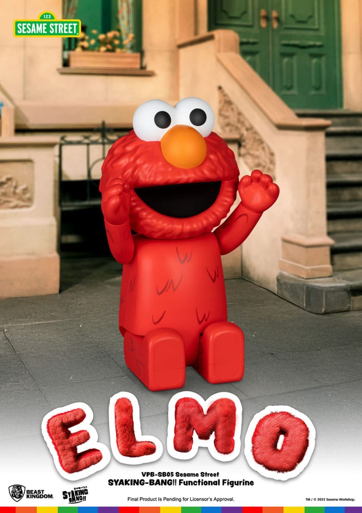 Beast Kingdom Toys Sesame Street Syaking Bang Vinyl Piggy Bank Elmo 47 cm - Damaged packaging | Makochan