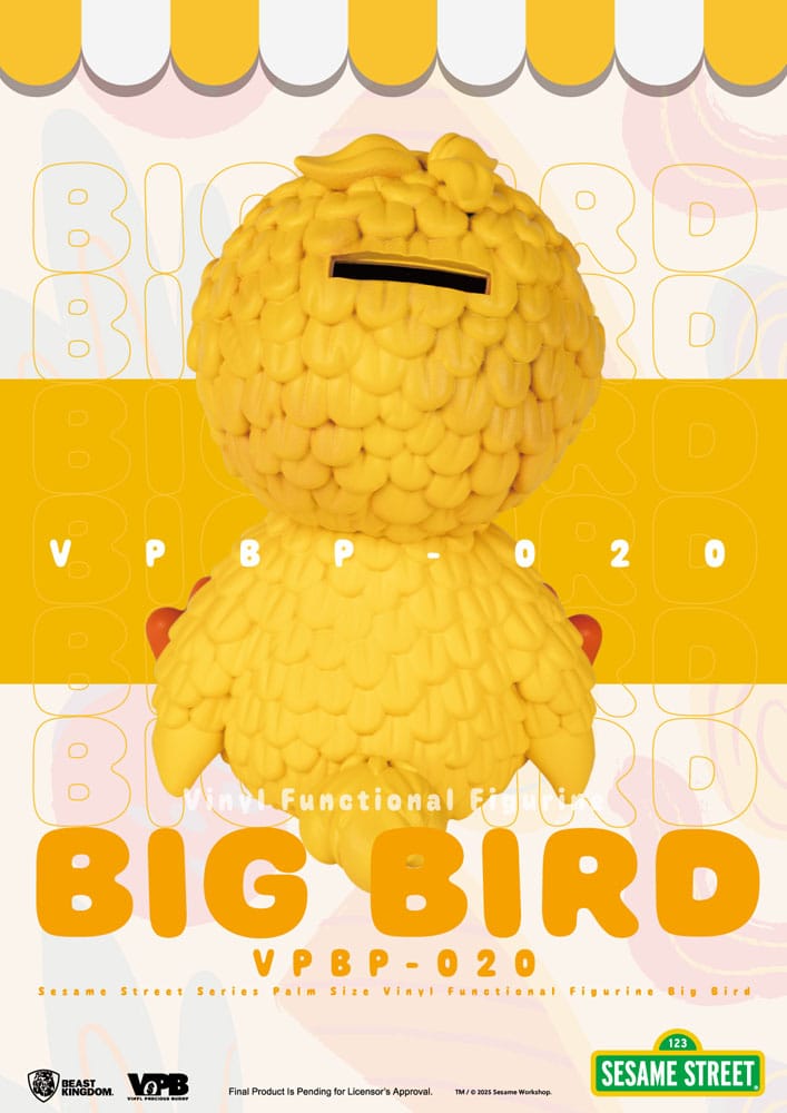 Beast Kingdom Toys Sesame Street Piggy Vinyl Bank Big Bird 12 cm | Makochan