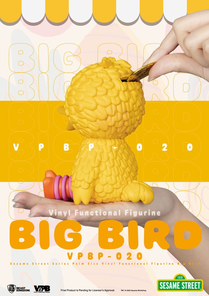 Beast Kingdom Toys Sesame Street Piggy Vinyl Bank Big Bird 12 cm | Makochan