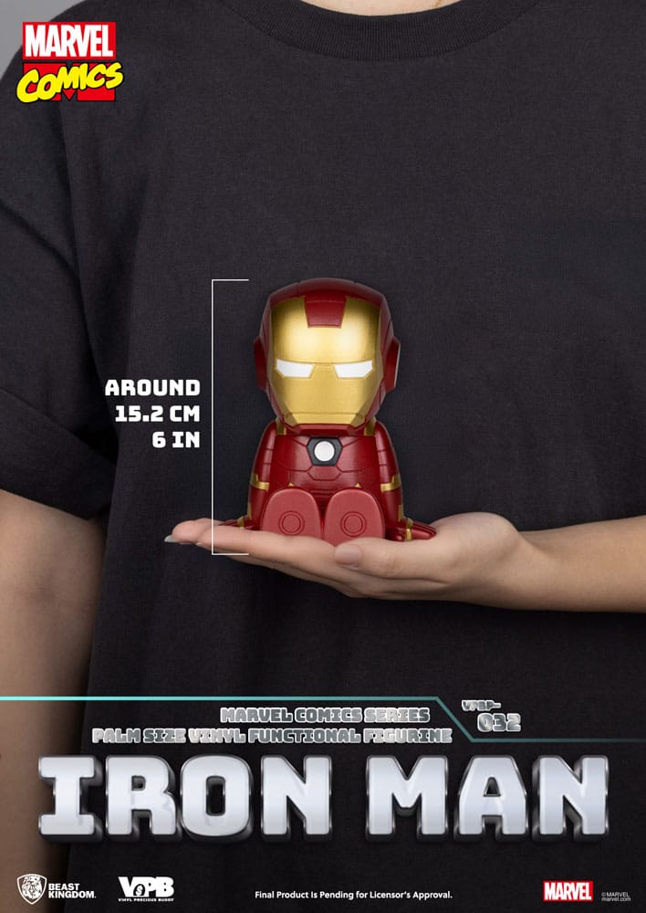 Beast Kingdom Toys Classic Marvel Comics Piggy Vinyl Bank Iron-man 12 cm | Makochan