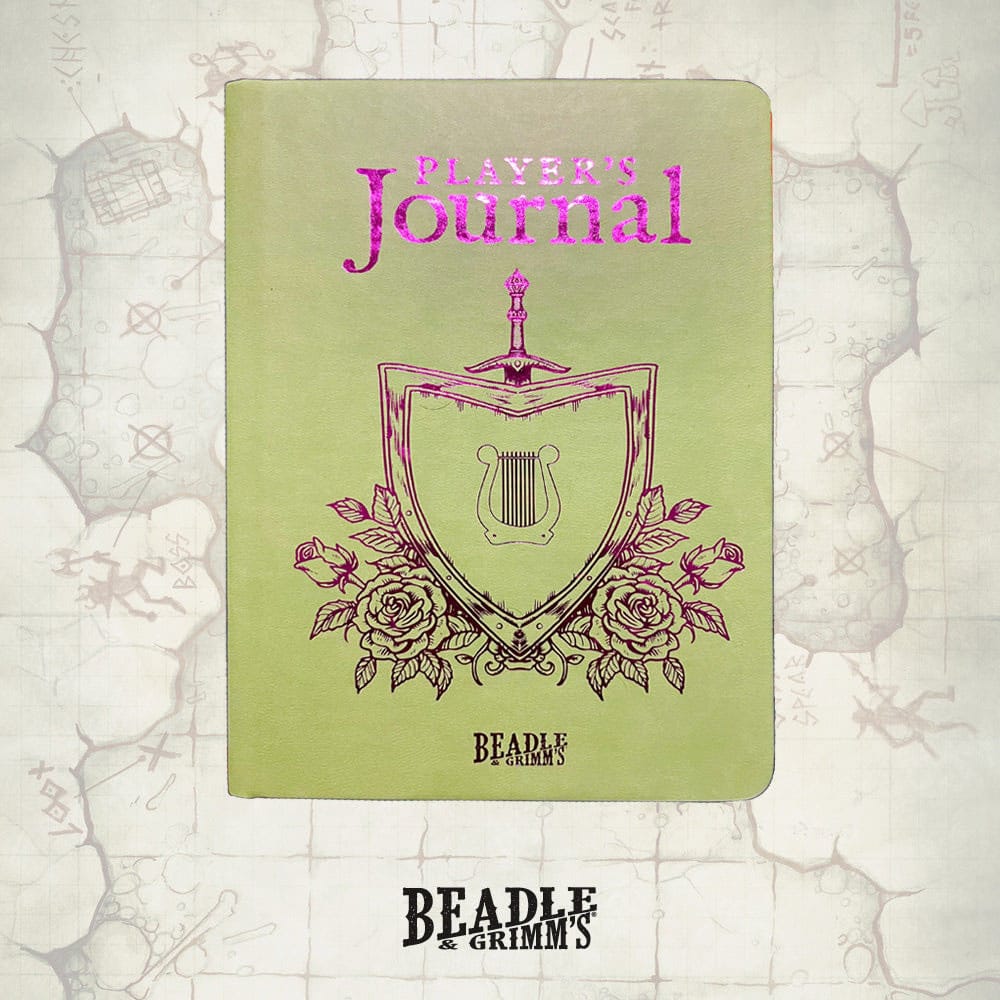 Beadle & Grimm´s Notebook A5 Player's Journal Sage Green Shield | Makochan