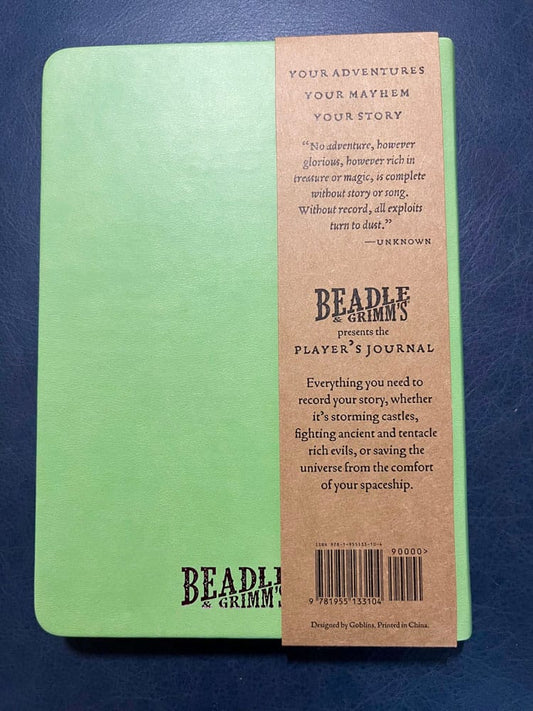 Beadle & Grimm´s Notebook A5 Player's Journal Sage Green Shield | Makochan