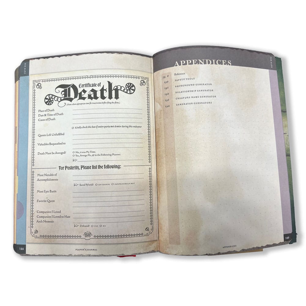 Beadle & Grimm´s Notebook A5 Player's Journal Sage Green Shield | Makochan