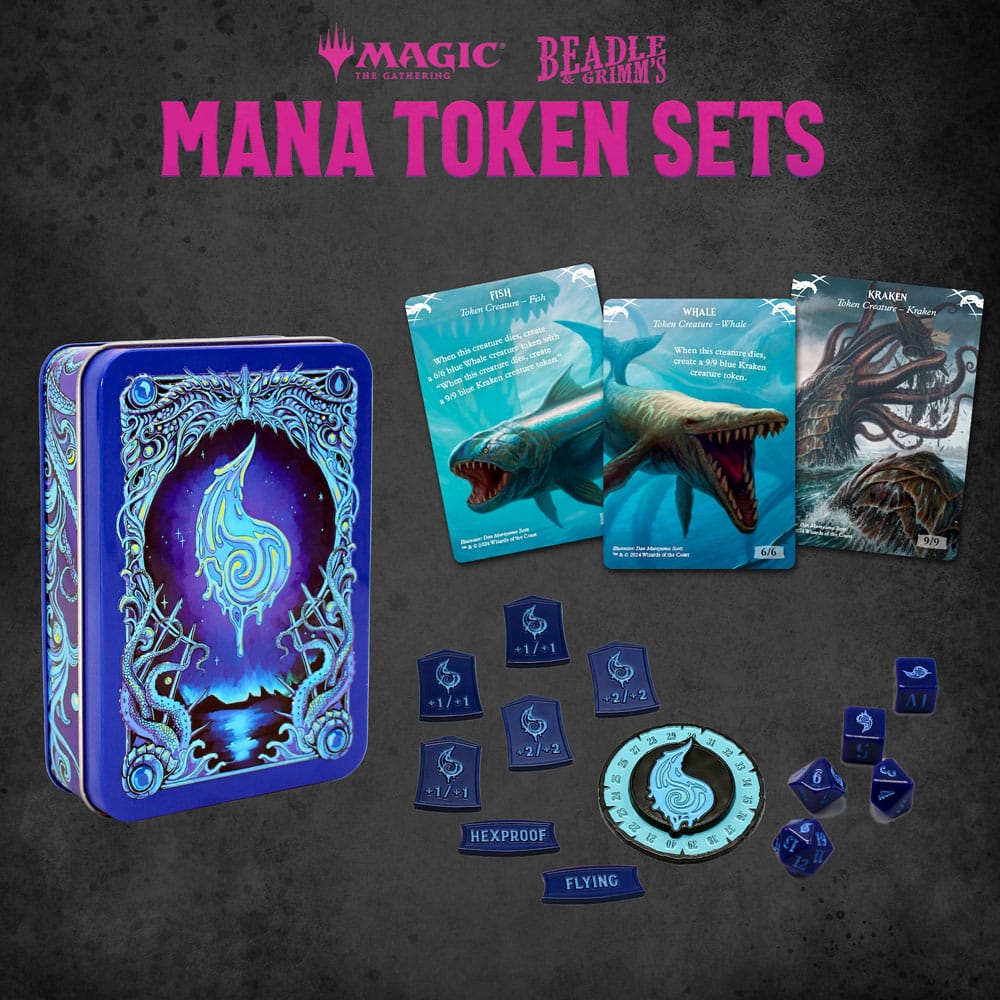 Beadle & Grimm´s Magic the Gathering Dice and Token Pack Blue Mana | Makochan