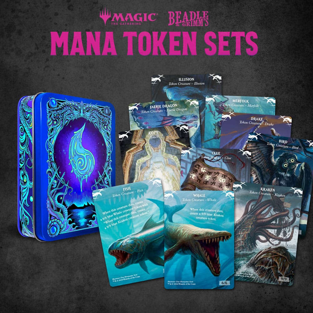 Beadle & Grimm´s Magic the Gathering Dice and Token Pack Blue Mana | Makochan