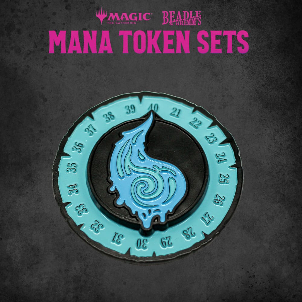Beadle & Grimm´s Magic the Gathering Dice and Token Pack Blue Mana | Makochan