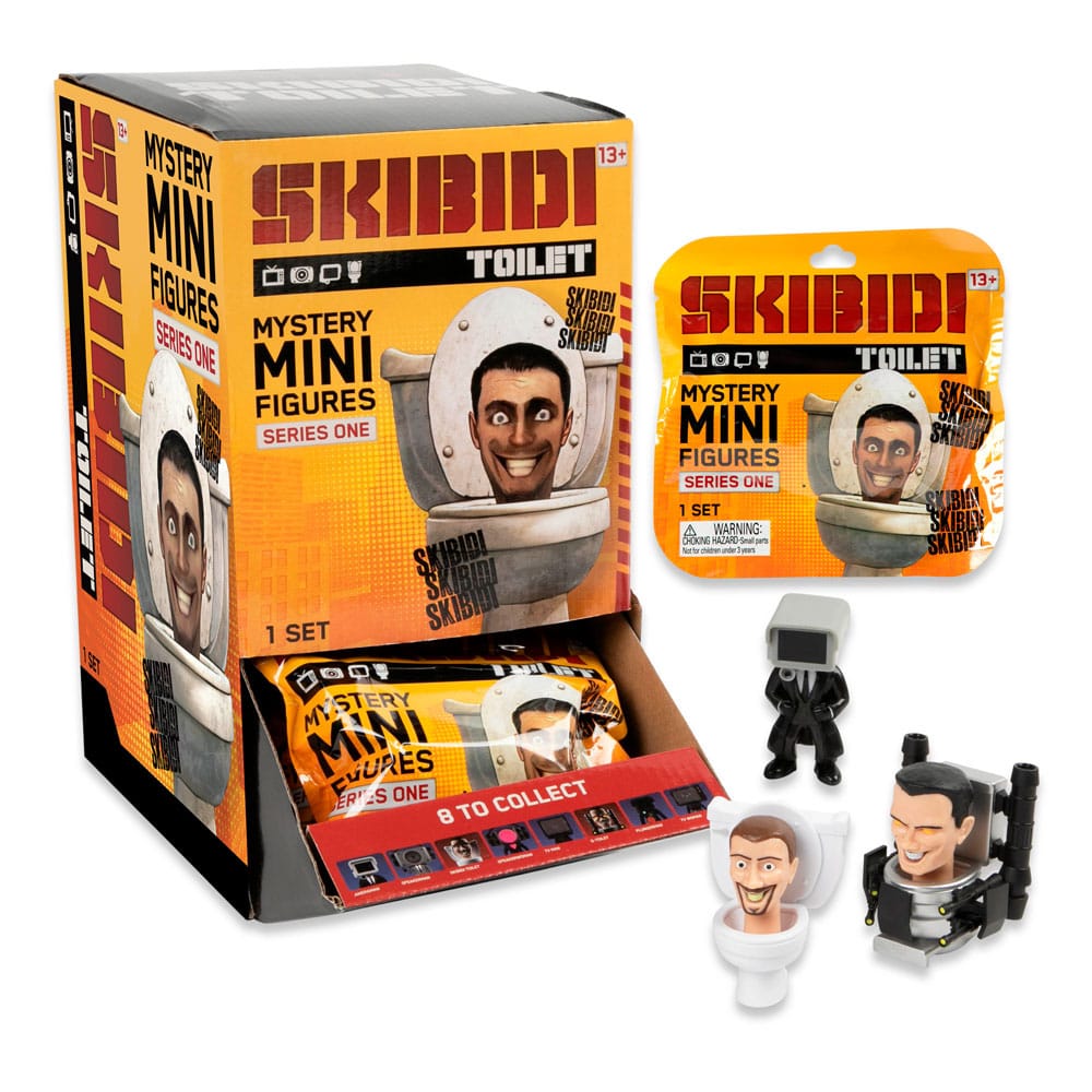 Bonkers Toys Skibidi Toilet Minifigures 6 cm Series 1 Display (24) | Makochan