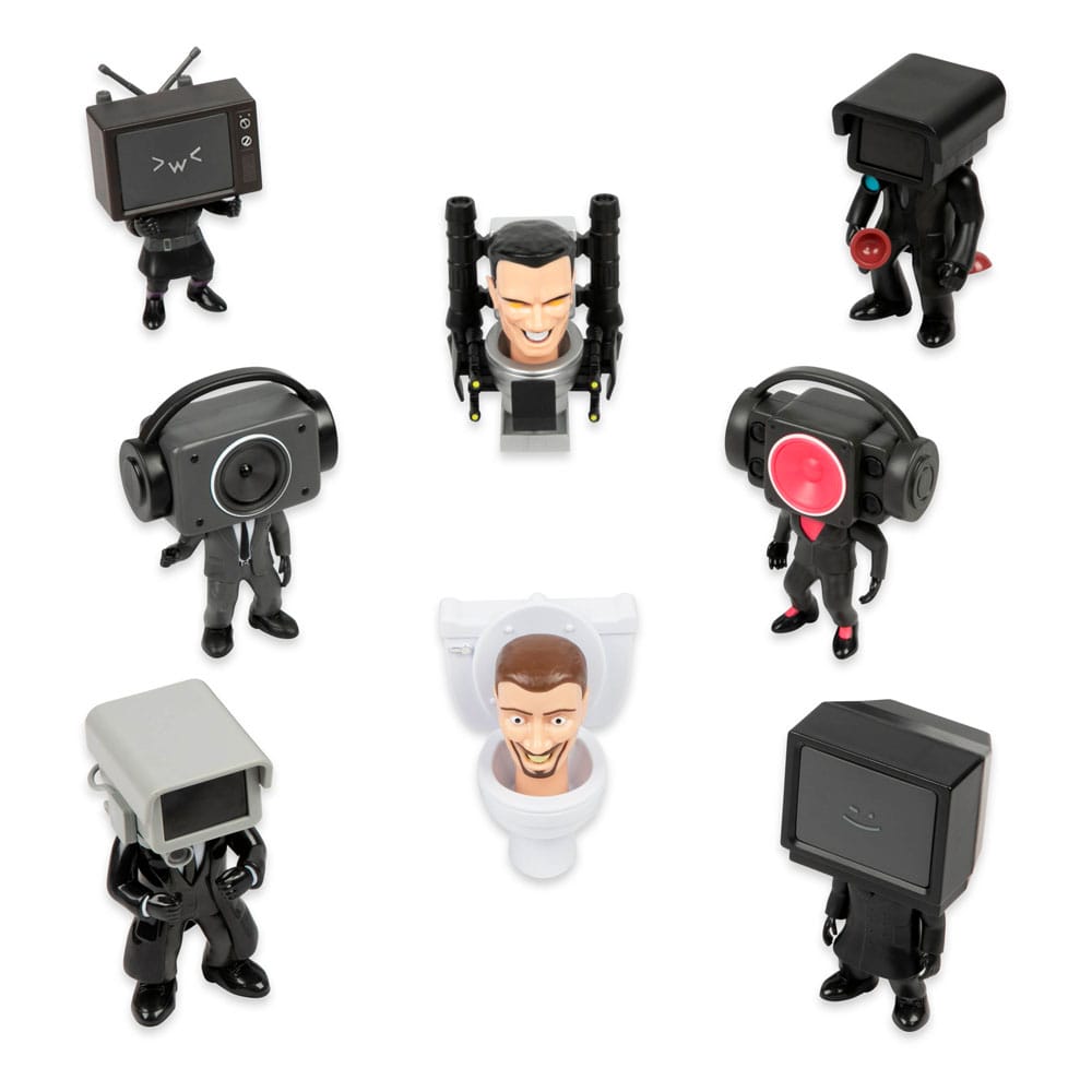 Bonkers Toys Skibidi Toilet Minifigures 6 cm Series 1 Display (24) | Makochan