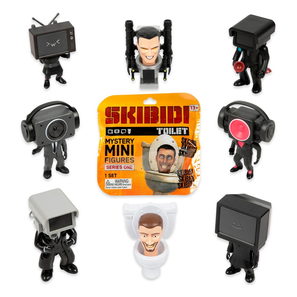 Bonkers Toys Skibidi Toilet Minifigures 6 cm Series 1 Display (24) | Makochan
