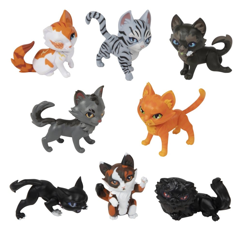 BOTI Warrior Cats Mini Figures Blind Box Mystery Figures Series 1 6 cm Display (12) | Makochan