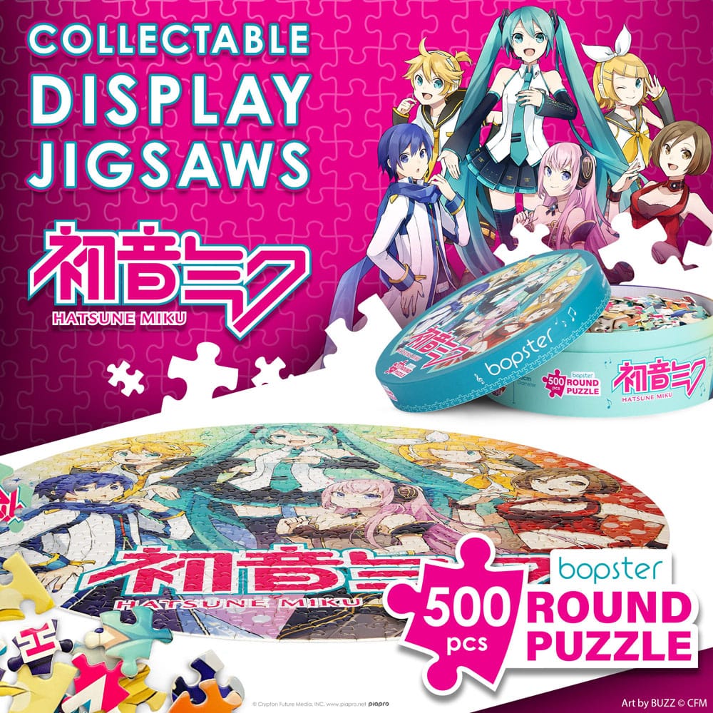 Bopster Hatsune Miku Jigsaw Puzzle Round 500 pieces | Makochan
