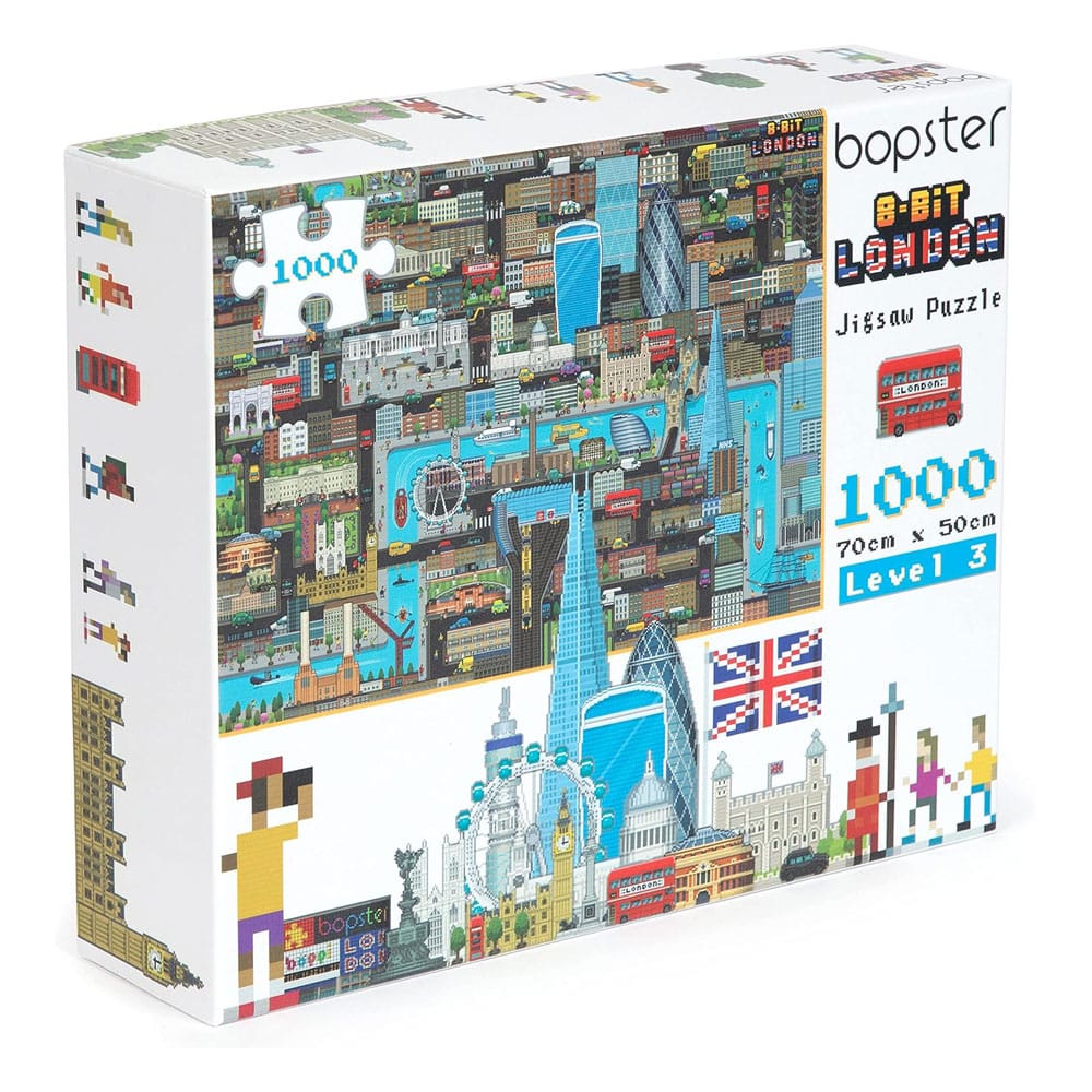Bopster 8-Bit Pixel Puzzle London Level 3 1000 Pieces | Makochan