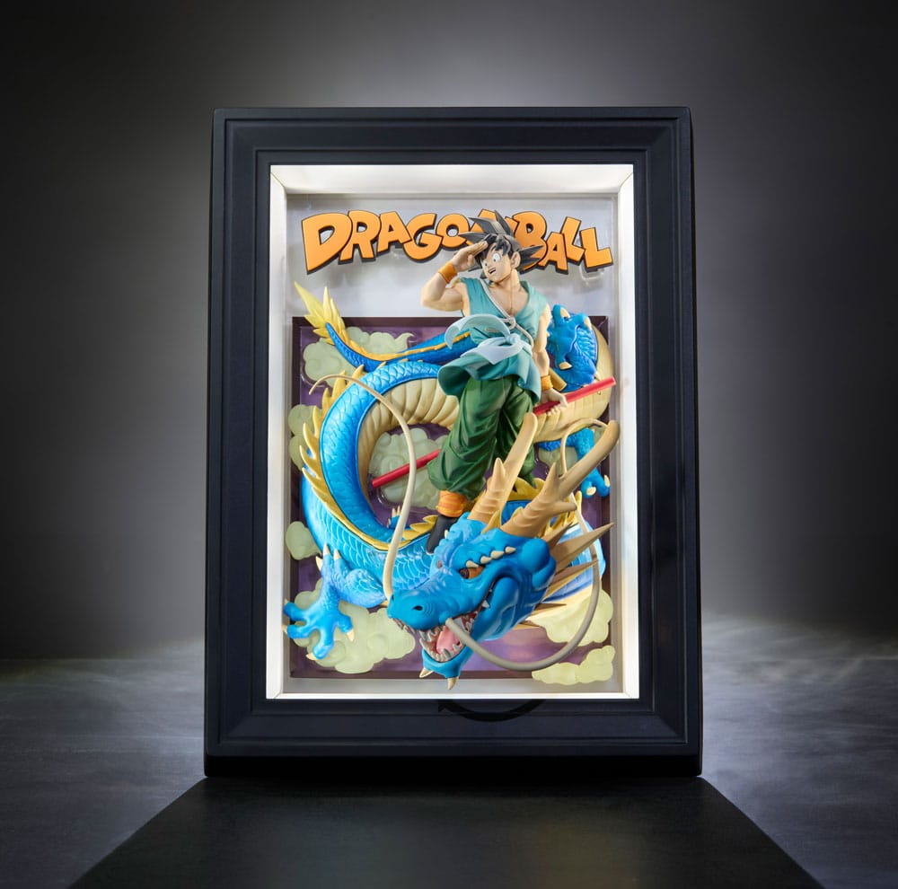 Bandai Tamashii Nations Dragon Ball Z Tamashii Art 3D Relief Picture Son Goku & Dragon 27 cm | Makochan