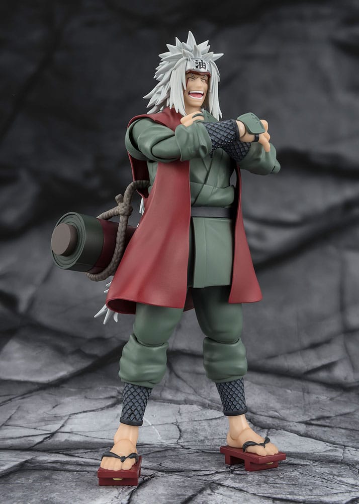 Bandai Tamashii Nations Naruto S.H.Figuarts Action Figure Jiraiya Hidden Leaf Heroic Master Sage (Sage Mode Set) 17 cm
