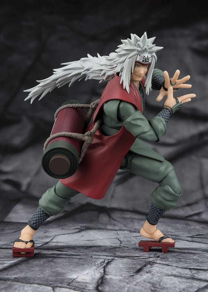 Bandai Tamashii Nations Naruto S.H.Figuarts Action Figure Jiraiya Hidden Leaf Heroic Master Sage (Sage Mode Set) 17 cm