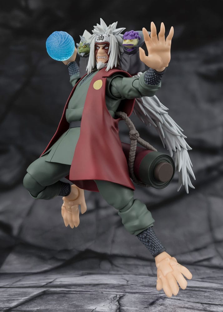 Bandai Tamashii Nations Naruto S.H.Figuarts Action Figure Jiraiya Hidden Leaf Heroic Master Sage (Sage Mode Set) 17 cm
