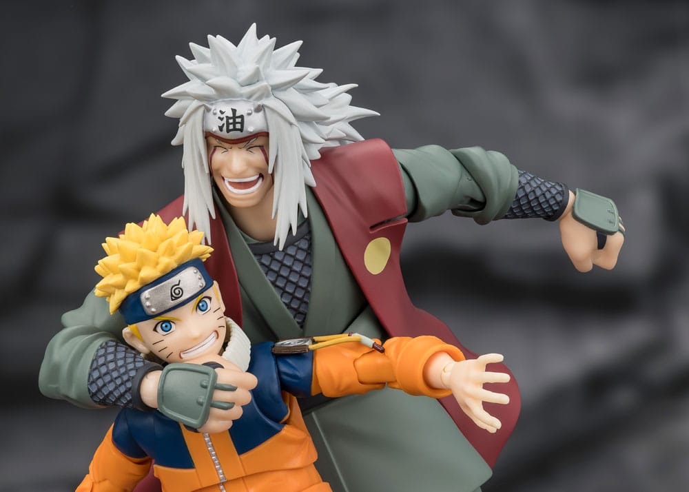 Bandai Tamashii Nations Naruto S.H.Figuarts Action Figure Jiraiya Hidden Leaf Heroic Master Sage (Sage Mode Set) 17 cm