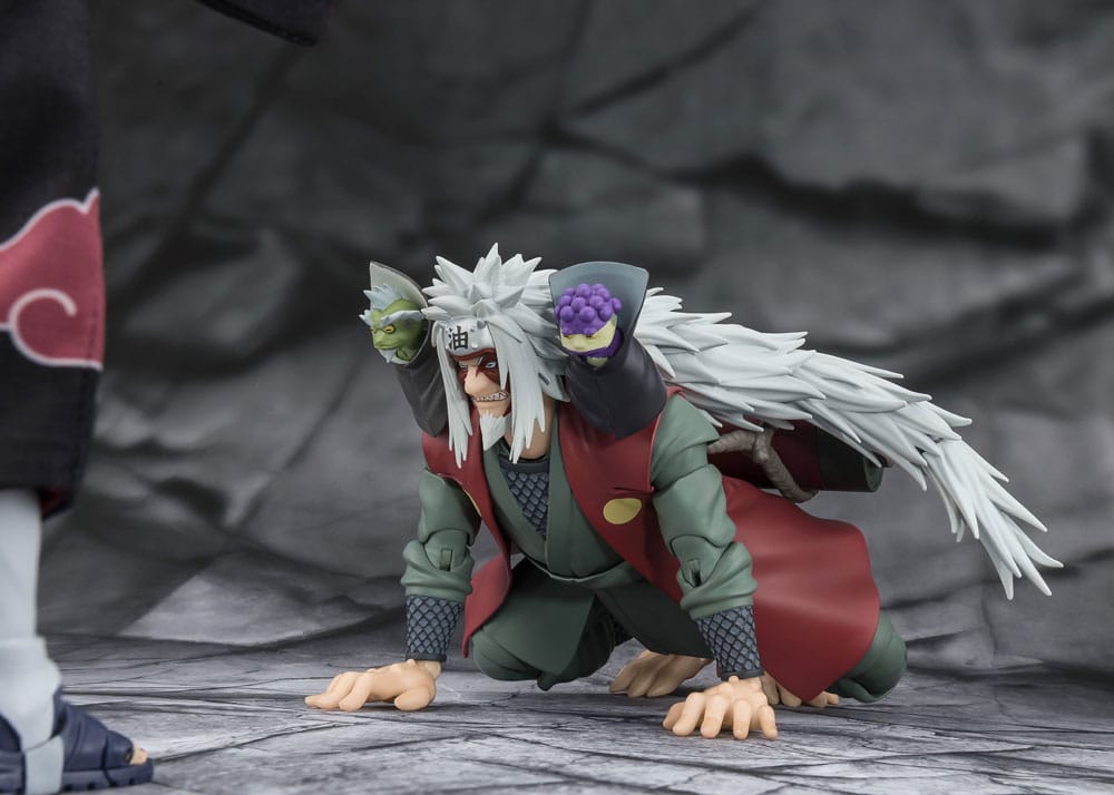 Bandai Tamashii Nations Naruto S.H.Figuarts Action Figure Jiraiya Hidden Leaf Heroic Master Sage (Sage Mode Set) 17 cm
