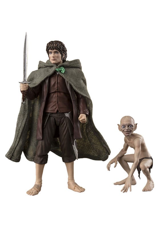 Bandai Tamashii Nations Lord of the Rings S.H. Figuarts Action Figures Frodo Baggins & Gollum | Makochan